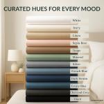 Cloud Scape Linen 100% Egyptian Cotton King Sheets Set – 1000 Thread Count, 4-Piece Soft Hotel Quality Bedding Set,Deep Pockets up to 16”, Charcoal Grey