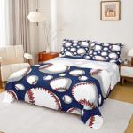 Baseball Sheet Set Sports Theme Bedding Set for Kids Boys Girls Teens 3D Blue Ball Pattern Bed Sheets Breathable Baseball Games Bed Sheet Set Room DecorBed Set Full Size