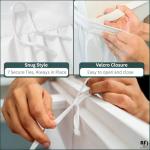 Premium Microfiber College Dorm Room Bed Skirt Twin XL 39" x 80", Extended 32" Drop, Split Corner Dust Ruffle, Wrinkle Resistant Durable Easy Care, White Solid