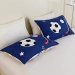 RYNGHIPY Kids Sports Theme Bedding Set, Basketball Football Baseball Tennis Print Comforter Set for Teens Boys Girls, Super Soft Lightweight (Balls,Full)
