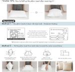 MIULEE Throw Pillow Insert Premium Pillow Stuffer Sham Rectangle Form for Decorative Cushion Bed Couch Sofa 12x16 Inch