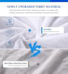 Twin Mattress Protector Waterproof Mattress Topper Cover Super Noiseless Soft & Breathable for Kids Bed Cover,Terry Twin Mattress Pad for Kids Pets Adults Fitted Bed Sheets Twin 39"x75"