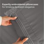 Queen Size 4 Piece Sheet Set - Comfy Breathable & Cooling Bed Sheets Set - Hotel Luxury Bedding for Women, Men, Kids, Teens, Boys & Girls - Deep Pockets, Soft and Wrinkle Free - Oeko-Tex - Dark Grey