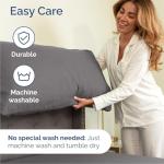 Queen Size 4 Piece Sheet Set - Comfy Breathable & Cooling Bed Sheets Set - Hotel Luxury Bedding for Women, Men, Kids, Teens, Boys & Girls - Deep Pockets, Soft and Wrinkle Free - Oeko-Tex - Dark Grey