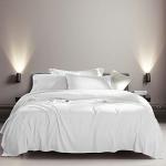 SONORO KATE Bed Sheet Set Super Soft Microfiber 1800 Thread Count Luxury Egyptian Sheets Fit 18-24 Inch Deep Pocket Mattress Wrinkle-6 Piece (White, Queen)