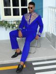 ZSJR Mens African 2 Piece Set Formal Dashiki for Men African Mens Wear White and Gold Suit for Man White African Clothes Cotton Luxury African Men Clothes Egyptian Mens Costume Africa Shirts for Men