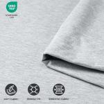 Utopia Bedding Queen Sheet Set - Jersey Knit Sheets 4 Piece – Cotton – Soft T-Shirt Stretchy Sheets (Heather Light Grey)
