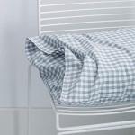SUSYBAO Gingham Duvet Cover King 100% Washed Cotton Light Blue Plaid Duvet Cover 3 Pieces Set 1 Blue Grid Duvet Cover with Zipper Ties 2 Pillowcases Luxury Soft Gingham Bedding Set Breathable Durable