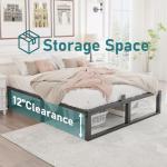 Yitong Angel 14 Inch Queen Bed Frame,3500 lbs Heavy Duty Metal Platform, Steel Slats Support/No Box Spring Needed/Noise Free/Non-Slip/Easy Assembly