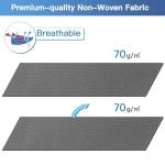 Fixwal Extra Large Blanket Storage Bags 120L 2 Pack Comforter Storage Bags with Reinforced Handles Breathable Clothes Storage Containers for King Comforter Bedding Pillow Sheet Grey