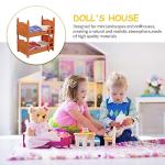 Miniature Dollhouse Bed Miniature Bunk Beds for Dollhouse, Bunk Beds Set 1 12 Scale, Doll House Furniture of Bunk Bed with Ladder, Furniture Decor