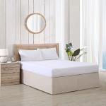 Tommy Bahama Bedskirt Tailored Solid Cotton Bedding, Designer Home Décor, Queen, Beige