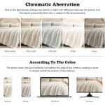 NEWCOSPLAY Throw Blanket for Couch Ivory Super Soft Flannel Fleece 3D Bubble Lightweight Bed Blanket All Season Use (Ivory, Throw(50"x60"))