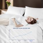 SONORO KATE 100% Egyptian Cotton Duvet Cover King Size, 1000 Thread Count Sateen Duvet Cover, Soft, Breathable Cotton Comforter Cover with Hidden Zipper Closure - 3 PC (White,King)