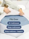 Extra Deep Cal King Sheet Set - 6 Piece Breathable & Cooling Sheets - Hotel Luxury Bed Sheets Set - Easy & Secure Fit - Soft, Wrinkle Free & Comfy Sheets Set - White Sheet Set with Extra Deep Pockets