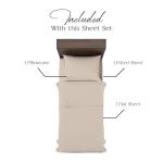 Northwest Ashford Home Essentials Bedding, 3 Piece Twin Size Sheet Set, Sand Dollar Taupe