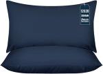 Utopia Bedding Throw Pillows (Pack of 2, Navy), 12 x 20 Inches Indoor Decorative Pillow Insert for Sofa, Bed and Couch