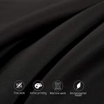 NTBAY Egyptian Cotton King Pillowcases - Set of 2, 500 Thread Count Cotton Pillowcases - Soft and Breathable Envelope Closure Pillow Cases - 20x36 Pillow Covers for Bed, Black