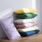 NTBAY Egyptian Cotton King Pillowcases - Set of 2, 500 Thread Count Cotton Pillowcases - Soft and Breathable Envelope Closure Pillow Cases - 20x36 Pillow Covers for Bed, Black