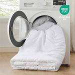 Bedsure Queen Size Comforter Set, White Soft Prewashed Bedding for All Seasons, 3 Pieces GentleSoft™ Warm Down Alternative Bed Set, 1 Lightweight Comforter (90"x90") and 2 Pillowcases (20"x26")
