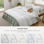 Bedsure Queen Size Comforter Set, White Soft Prewashed Bedding for All Seasons, 3 Pieces GentleSoft™ Warm Down Alternative Bed Set, 1 Lightweight Comforter (90"x90") and 2 Pillowcases (20"x26")