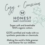 HonestBaby Unisex-Baby Classics Fitted Crib Sheets Set Standard Mattress, 100% Organic Cotton Baby Boys, Girls, Neutral, 1 Pack - Strawberry Cream, One Size