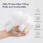 MIULEE Pack of 2 20x20 Outdoor Pillow Inserts, Outdoor Throw Pillows Water-Resistant Decorative Premium Square Pillow Stuffer Sham for Porch Swing Couch Sofa Cushion Patio Furniture