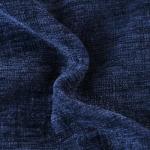 CaliTime Throw Pillow Covers Decorative 18 X 18 Inches Pack of 2 Cozy Chenille Cushion Cases for Couch Sofa Bed Living Room Home Navy Blue