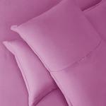 Hearth & Harbor Light Pink Duvet Cover Full Size - 3 Piece Bedding Set, Soft Double Brushed Comforter Cover Set with Button Closure, 1 Full Duvet Cover 80x90 inches and 2 Pillow Shams