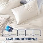 Cathay Home Essentials Ultra Soft Hypoallergenic Wrinkle Resistant Double Brushed Microfiber Bedding Sheet Set, Coconut Milk, Twin