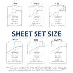 Cathay Home Essentials Ultra Soft Hypoallergenic Wrinkle Resistant Double Brushed Microfiber Bedding Sheet Set, Coconut Milk, Twin
