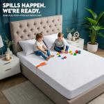 Utopia Bedding Dual Sided Mattress Protector with Waterproof Terry Top and Side Panels Queen Size 2 Pack, Soft and Breathable Mattress Cover, Fitted Style with Stretchable Elastic Pockets