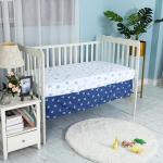 YCDTMY 3 Piece Crib Bedding Set for Boys - Baby Crib Dinosaur Bedding Set with Fitted Crib Sheet, Dust Ruffle Comforter, for Newborn, Infant & Toddler