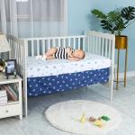YCDTMY 3 Piece Crib Bedding Set for Boys - Baby Crib Dinosaur Bedding Set with Fitted Crib Sheet, Dust Ruffle Comforter, for Newborn, Infant & Toddler