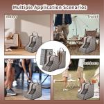 giteo bedding 3 Pack Portable Boots Storage Bags, Waterproof and Dustproof Shoe Protector Bag for Travel,Transparent Boot Cover Organizer with Handles for Men and Women (Short Style)