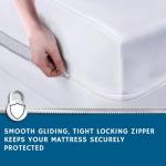 Guardmax Heavy Duty Vinyl Twin XL Zippered Mattress Encasement - Waterproof & Breathable Mattress Protector - Comfortable, Soft, and Noiseless Zippered Bedding - Dust Mite Proof (39 x 80 x 9)