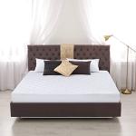 Utopia Bedding Quilted Fitted Mattress Pad, Twin Size, Elastic Fitted Mattress Topper Protector and Cover Stretches up to 16 Inches Deep, Machine Washable (White)