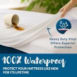 Guardmax Heavy Duty Vinyl Twin XL Zippered Mattress Encasement - Waterproof & Breathable Mattress Protector - Comfortable, Soft, and Noiseless Zippered Bedding - Dust Mite Proof (39 x 80 x 9)