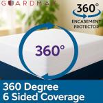 Guardmax Heavy Duty Vinyl Twin XL Zippered Mattress Encasement - Waterproof & Breathable Mattress Protector - Comfortable, Soft, and Noiseless Zippered Bedding - Dust Mite Proof (39 x 80 x 9)
