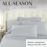 Danjor Linens Twin Bunk Bed Sheets w/ 2 Pillowcases, Lightweight Brushed Microfiber Deep Pockets, 4 Piece Fitted Bedding Sets, Light Gray