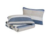 Nautica - Queen Quilt Set, Reversible Bedding with Matching Shams, Striped Bed Set, Medium Weight for Year Round Use, Oeko-Tex Certified (Ridgeport Denim)
