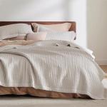 Bedsure Quilts Queen Size - Queen Quilt Bedding Set Bedspread Coverlet Comforter, Lightweight Corduroy Pattern Bedspread, 3-Piece Set with 90"x96" Coverlet & 2 Pillow Shams, All-Season Soft Microfiber