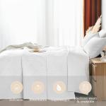 Davulos King Quilt Bedding Set,White Ultrasonic King/Cal King Quilt Set Reversible Microfiber Bedspread,Lightweight Soft Modern Geometric Coverlet Set for All Seasons(1 Quilt,2 Pillow Shams)