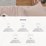 IZOD 100% Egyptian Cotton Sheets Set King Size, Cotton Percale Crisp Sheet Set 4Pc, Lightweight & Deep Pocket fits Upto 17", Long-Staple Soft Combed, Hotel Style Luxury Bedding Sheet - Blush Rose