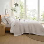 Bedsure Quilts Queen Size - Queen Quilt Bedding Set Bedspread Coverlet Comforter, Lightweight Corduroy Pattern Bedspread, 3-Piece Set with 90"x96" Coverlet & 2 Pillow Shams, All-Season Soft Microfiber