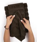 American Soft Linen Luxury 4 Piece Bath Towel Set, 600 GSM 100% Cotton Turkish Bath Towels for Bathroom, 27x54 in Extra Large Bathroom Shower Towels, Brown