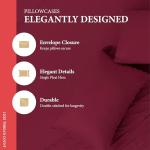 Ashton Sheets 100% Egyptian Cotton Sheets King Size - 1200 Thread Count King Size Sheets Set Egyptian Cotton, 4 PC Luxury Bedsheet (Burgundy), Soft, Cooling, 17" Deep Pocket Sateen Weave Bedsheet Set