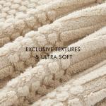 lifein Throw Blanket for Couch-Soft Boho Bed Throw Blanket,Beige Fleece Cute Tan Fluffy Lightweight Cozy Blanket for Spring(50x60,Khaki)