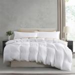 Hearth & Harbor Queen Duvet Cover Set - Queen Soft Prewashed White Duvet Cover, 3 Piece Set with Zipper Closure, 1 Duvet Cover 90x90 inches and 2 Pillow Shams