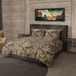 Northwest Realtree King Bed in a Bag Set, 1 Comforter, 1 Fitted Sheet, 1 Flat Sheet, 2 Pillowcases, All Seasons, Camo Bedding with Realtree Edge Design